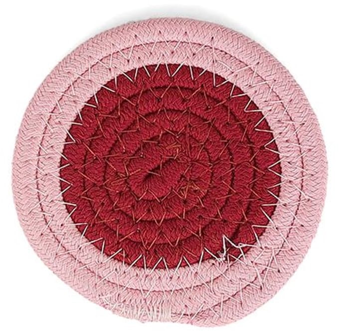 Ona Glasonderzetter 10cm blush pink Piff - set/4