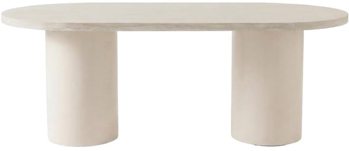 Svea - Floortje ovale eettafel 200x100 cm - beige