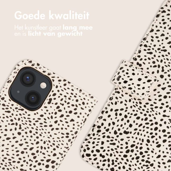 imoshion Hoesje - Geschikt voor Apple iPhone 13 - Design Bookcase smartphone - Desert Dots