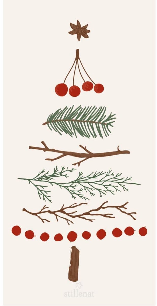 IB Laursen - 16 kerstservetten - 3-laags - 40x40cm