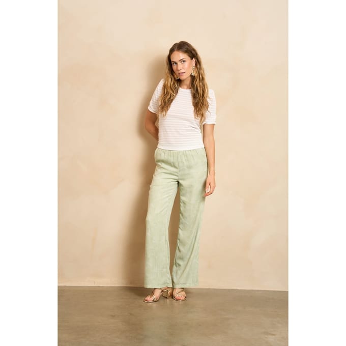 Broek Elune | Mint Off White
