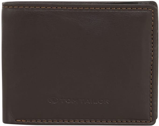 Tom Tailor - Lederen flip portemonnee - Maat ONESIZE - braun / brown