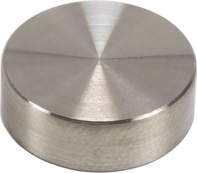 4 stuks - RVS Afdekkapjes voor schroeven - 15mm - Zilver
