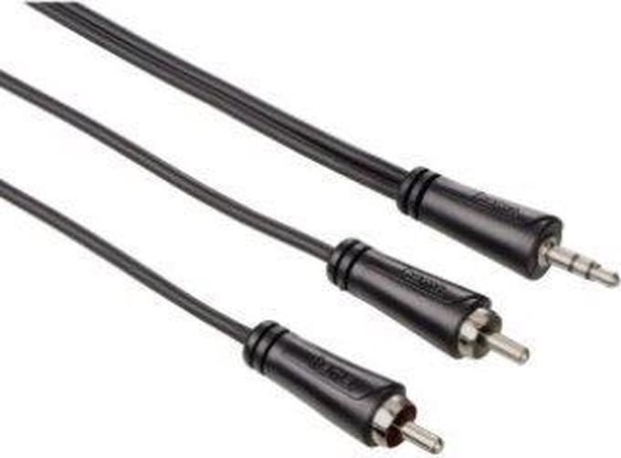 Hama 00122294 audio kabel 0,75 m 3.5mm RCA Zwart