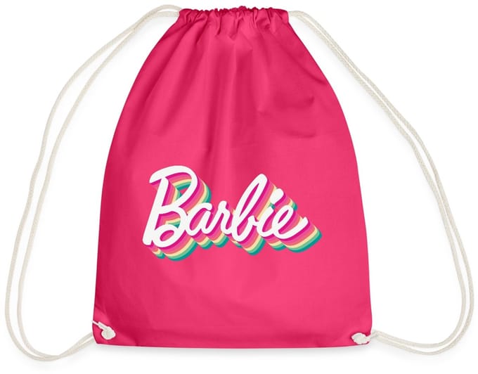 Barbie Kleurrijk Logo Gymtas