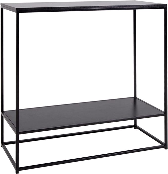 Viggo sidetable 1 plank zwart.
