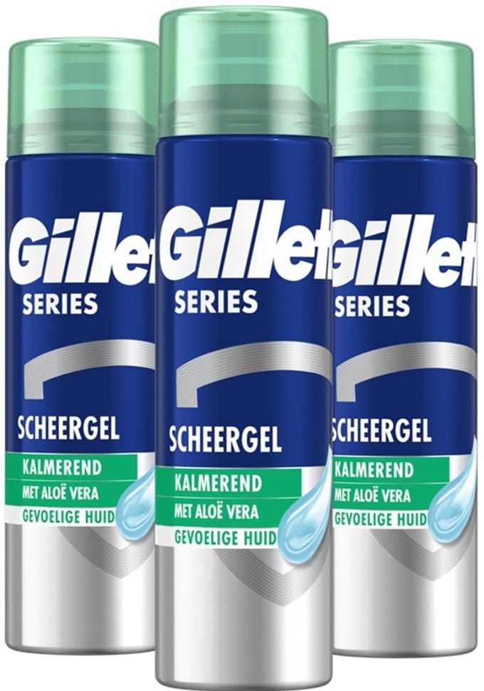 Gillette Series Scheergel - Sensitive Skin - Voordeelverpakking 3 x 200 ml