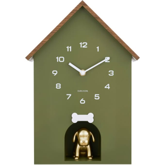 Karlsson wall clock dog house - Øcm