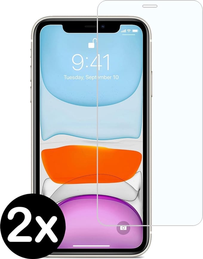 Screenprotector - 2 Stuks - Geschikt voor Apple iPhone 11 - Volledige Dekking - Beschermglas - Gehard Glas - Tempered Glass - Screen Protector