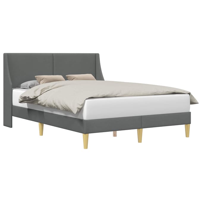 vidaXL - Bedframe - Effen - met - hoofdeinde - verbindingplaat