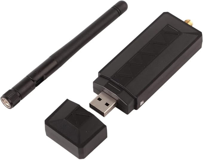 Draadloze USB WiFi Adapter met Verwijderbare 2DBI Antenne voor TV en Computer, Stabiel en Snel
