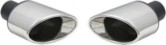 IVOL Uitlaatsierstuk set RVS Ovaal - Passend 45-57mm