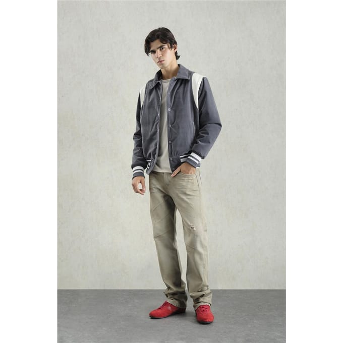 Heren Color Block Fluwelen Gilet