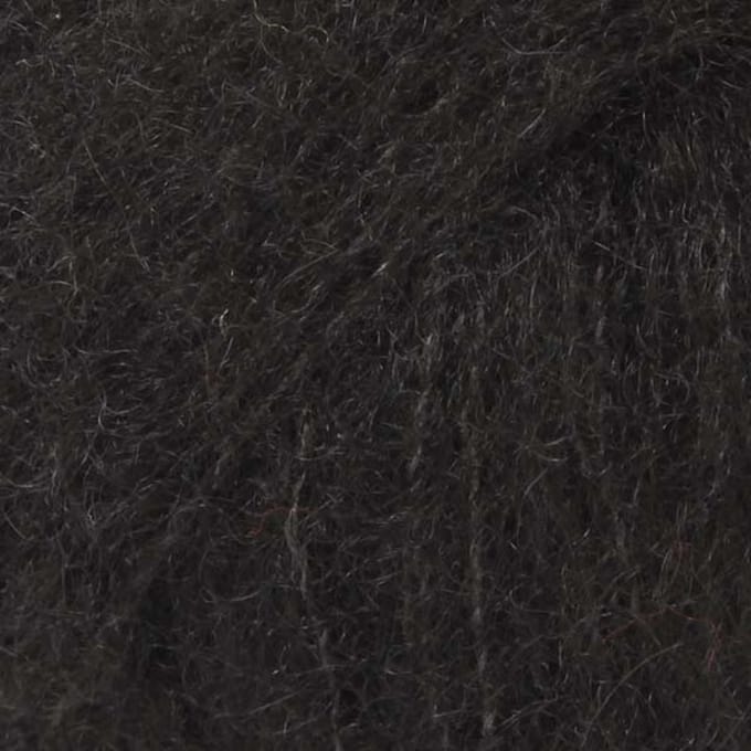DROPS Brushed Alpaca Silk Uni Colour - 16 zwart - Wol Garen