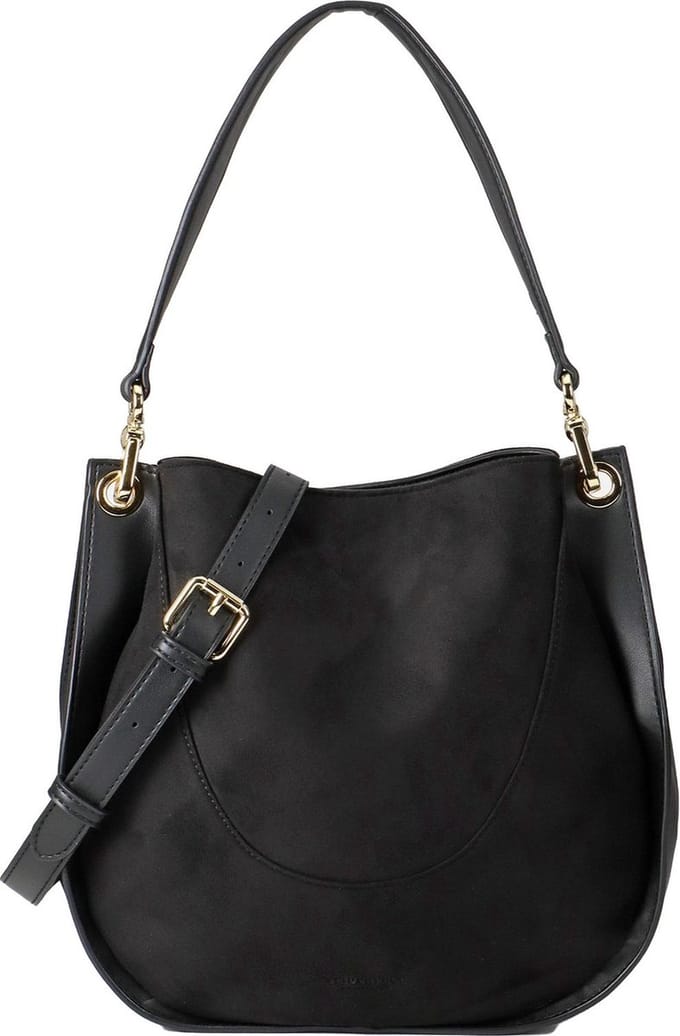 SEIDENFELT MANUFAKTUR Schoudertas Skadi Hobo Black Zwart