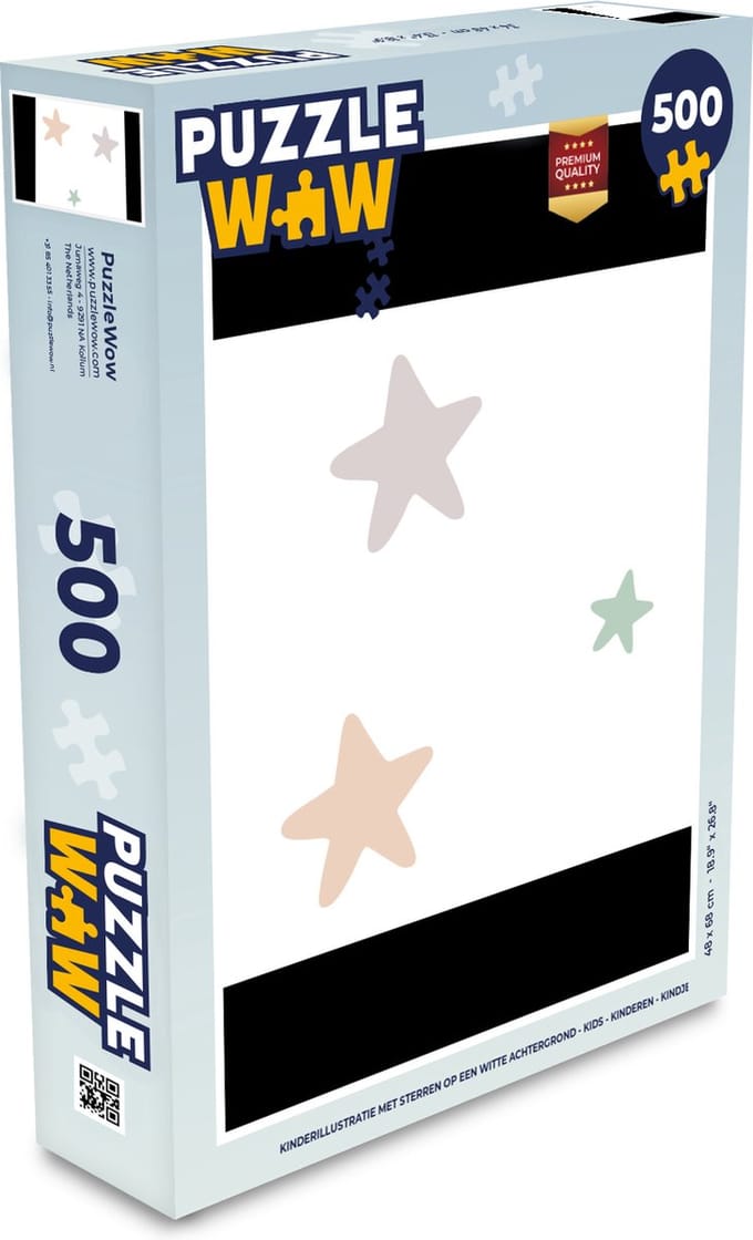 Puzzel Sterren - Pastel - Meiden - Jongens - Kinderen - Legpuzzel - Puzzel 500 stukjes