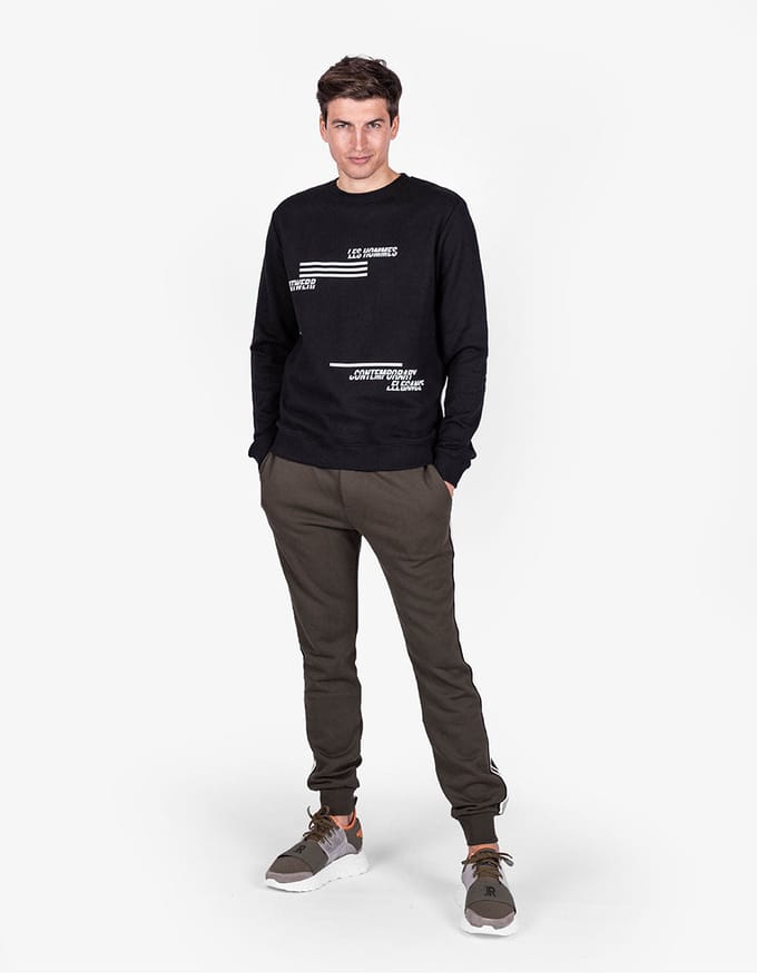 Les Hommes blouse Mannen zwart