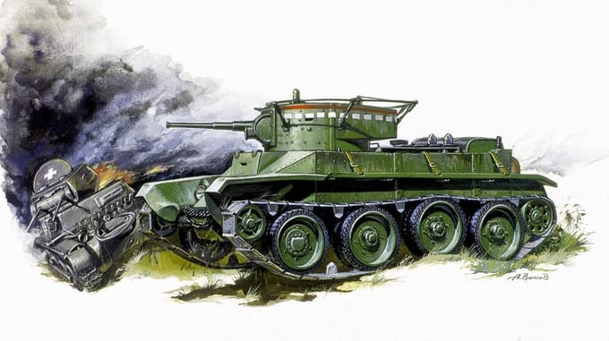 Zvezda Modelbouwpakket Militaire voertuigen - 3507 Soviet Light Fast Moving Tank BT-5 Plastic - 1:35 - Modelbouw