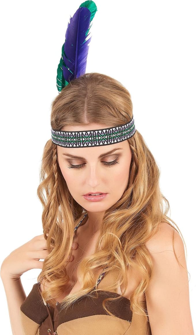 Vegaoo - Indianen hoofdband volwassenen