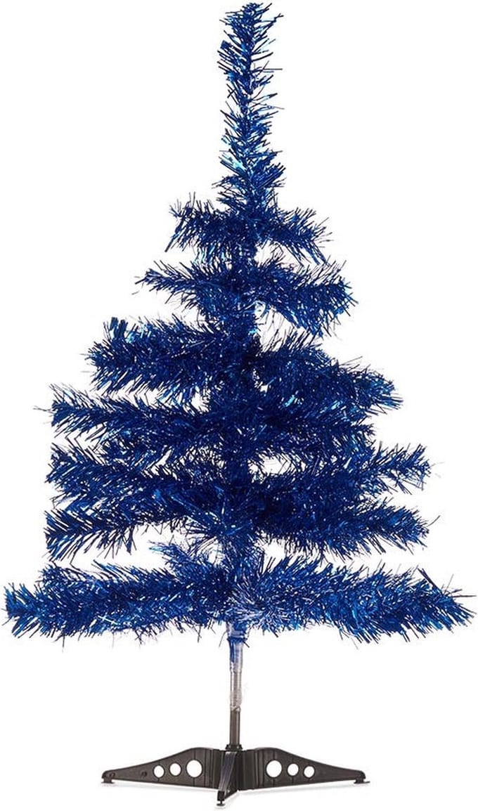 Krist+ kunst kerstboom - klein - ijsblauw - 60 cm - kunstbomen