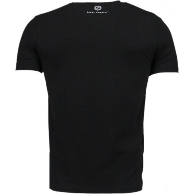 Local Fanatic Respect omerta digital rhinestone t-shirt