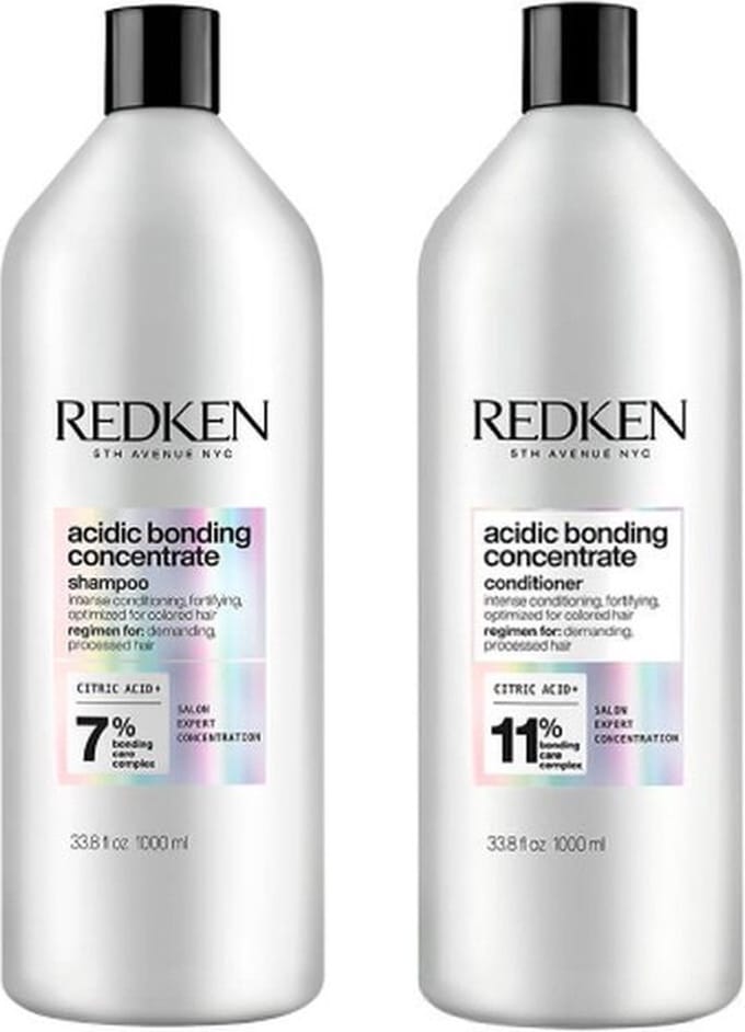 Redken Acidic Bonding Concentrate Shampoo 1000ml + Conditioner 1000ml - Voordeelverpakking