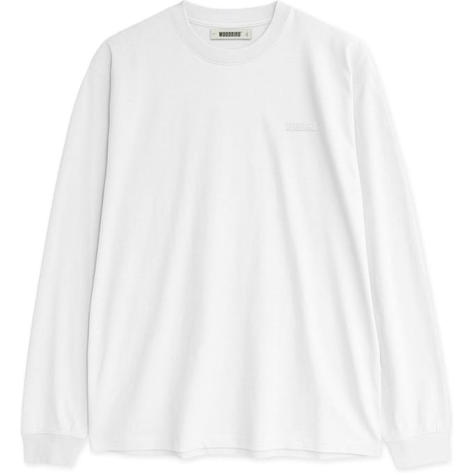 Woodbird Wbbaine Ls Tee Polo's & T-shirts Heren - Polo shirt - Wit - Maat L