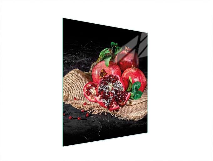 TMK ArtDeko - Snijplank van Veilig Glas - 45x52cm - Granat