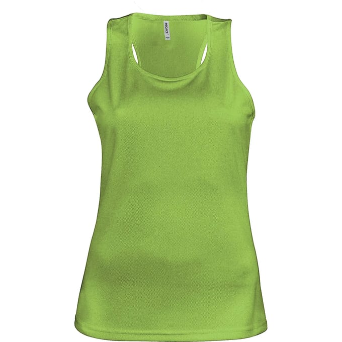 Damessporttop overhemd 'Proact' Lime Green - L