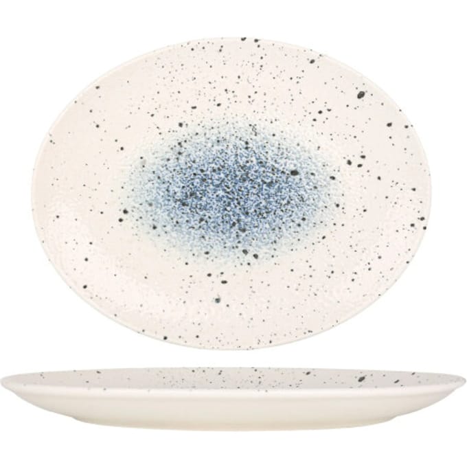 Rinart Serveerschaal - Splash - Porselein - 36 cm - set van 2