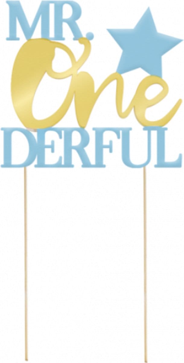 Paperdreams - Cake topper mr ONEderful
