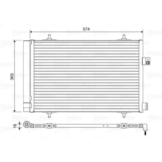 Condensator, airconditioning VALEO 814420