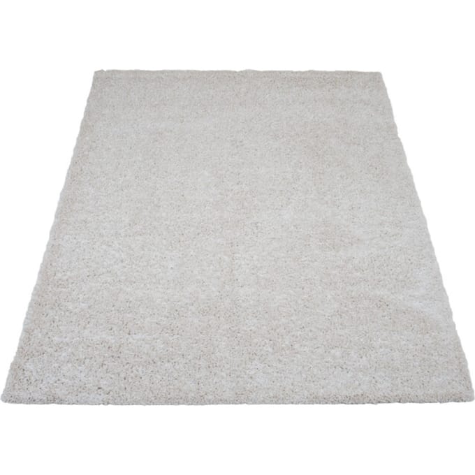 Vloerkleed Buddy Cream 140 x 200 cm - Hoogpolig Vloerkleed – Modern / Japandi Design