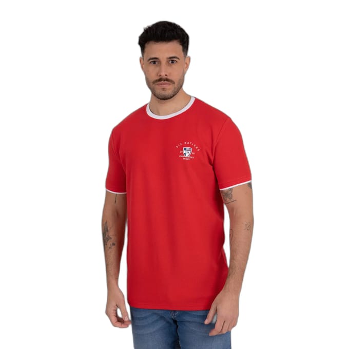 T-shirt met contrasterende boorden Camberabero