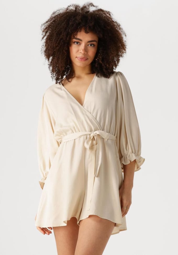 EDITED Kallie Jumpsuit Broeken Dames - Beige - Maat 34