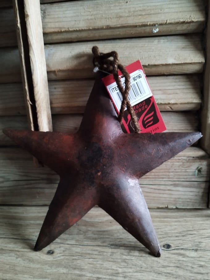 Star rusty L 19x19cm