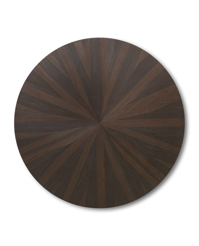 Ferm Living - Post Eettafel 150 x 150 cm - gerookt eiken, geolied - bruin