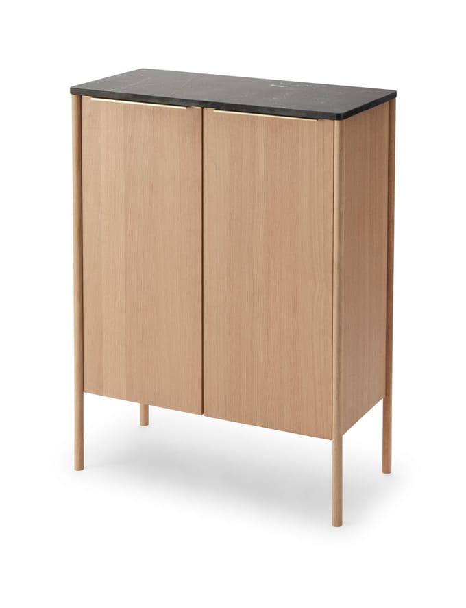 Skagerak by Fritz Hansen Jut High Cabinet - zwart marmer