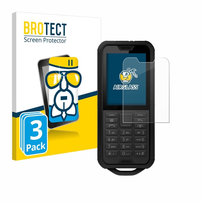 Screenprotector 3 Stuks voor Nokia 800 Tough Beschermglas transparant