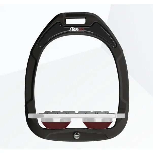 Platte Grip Zwart/Grijs/Bordeaux Stirrup Flex-On Green Composite
