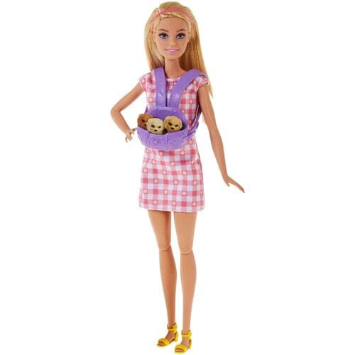 Barbie poppenset met puppies geboren Mattel Frankrijk