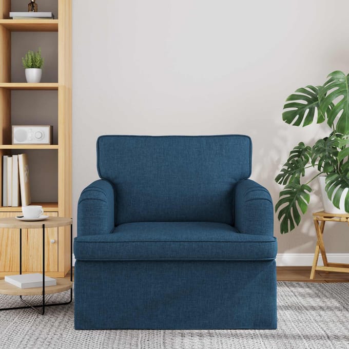 vidaXL - Bank - Blauw - 84 - x - 80 - x - 85 - cm - Stof