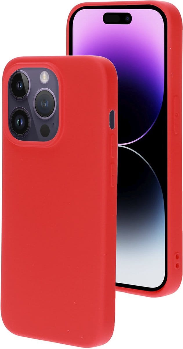 Mobiparts hoesje geschikt voor de Apple iPhone 14 Pro - Siliconen - Rood