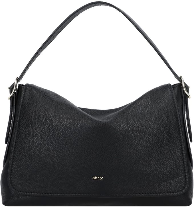 abro Carina Schoudertas Leder 26 cm - Dames - black-gold