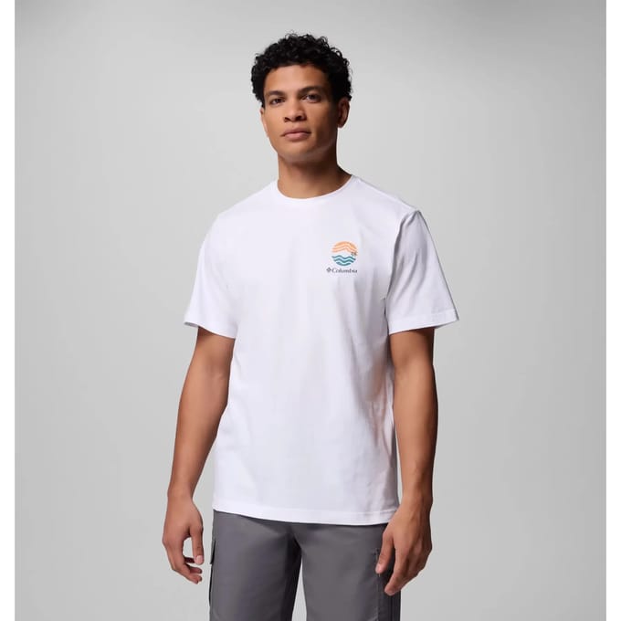 Columbia Kettle River Outdoor Tee, Mannen, Wit, T-shirt, maat: M