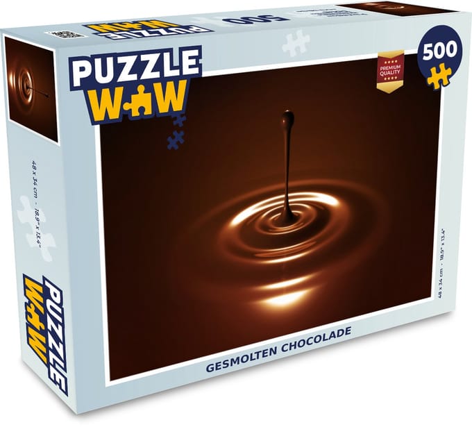Puzzel Gesmolten chocolade - Legpuzzel - Puzzel 500 stukjes