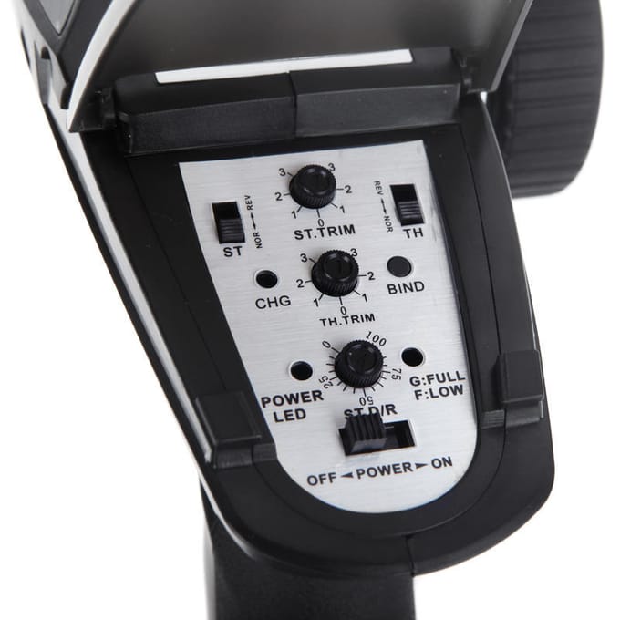 FS-GT2B 2.4G 3CH Radiomodel Afstandsbedieningszender voor RC-auto black