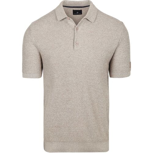 State of Art Polo Knitted Beige - Maat S - Heren