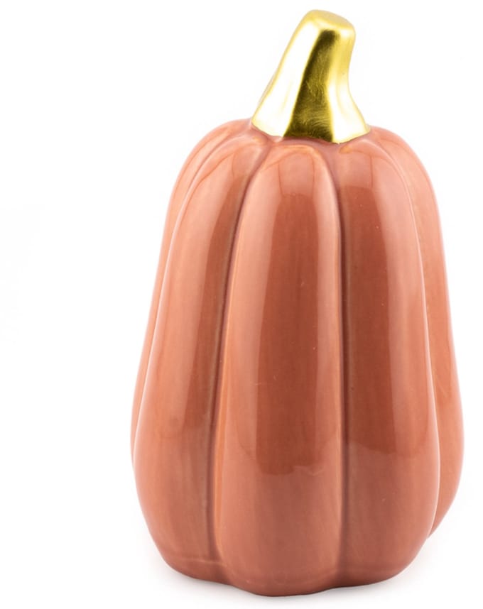Aardewerk pompoen 10,5cm burgundy wb