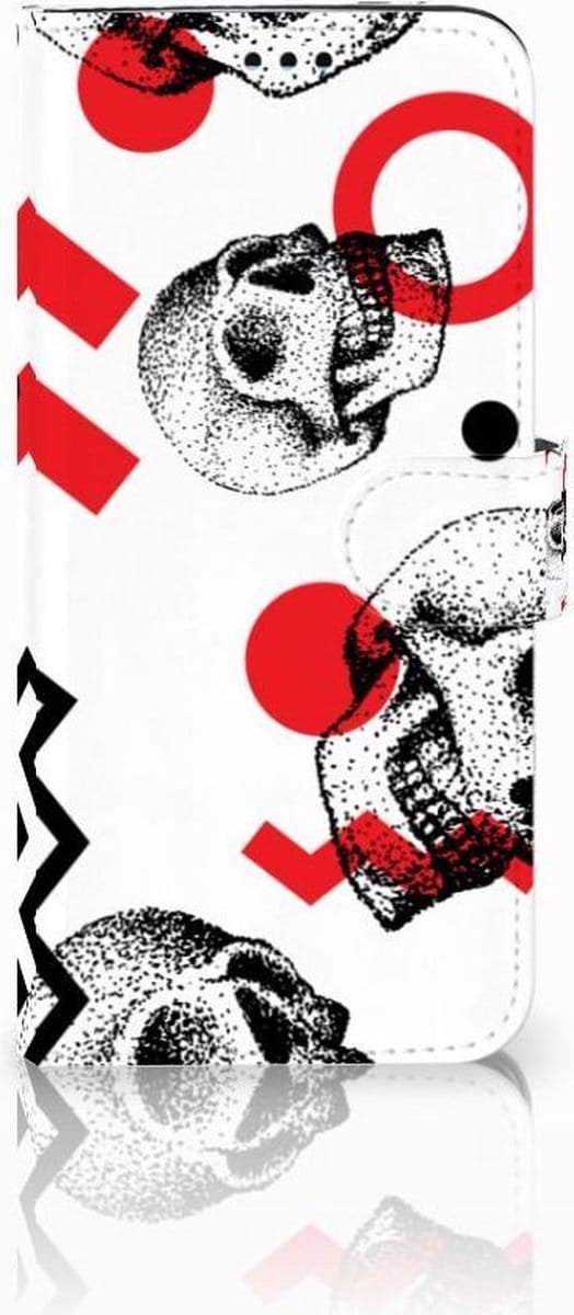 Telefoonhoesje met Naam Samsung Galaxy S9 Plus Skull Red